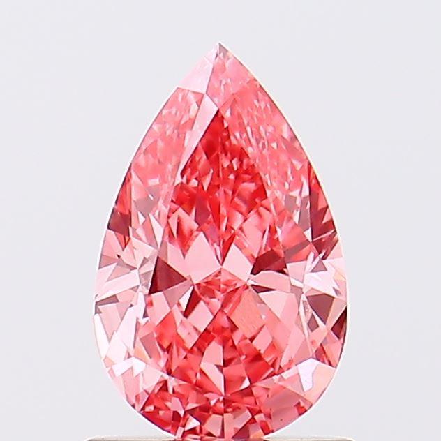 1.12 Ct. Fancy Vivid Pink Pear Lab Grown Diamond
