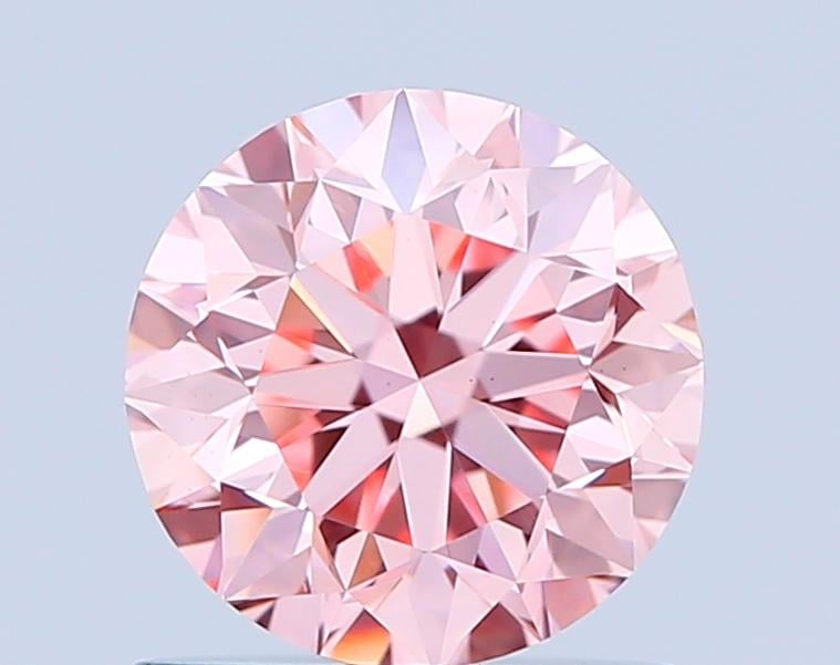 1.00 Ct. Fancy Intense Pink Round Lab Grown Diamond