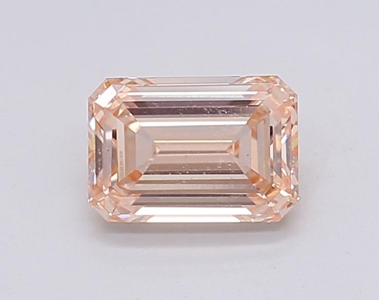 1.02 Ct. Fancy Intense Orangy Pink Emerald Lab Grown Diamond