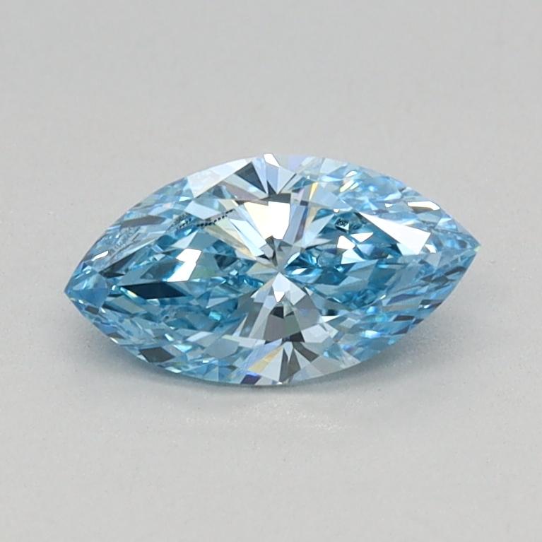 0.37 Ct. Fancy Vivid Blue Marquise Lab Grown Diamond