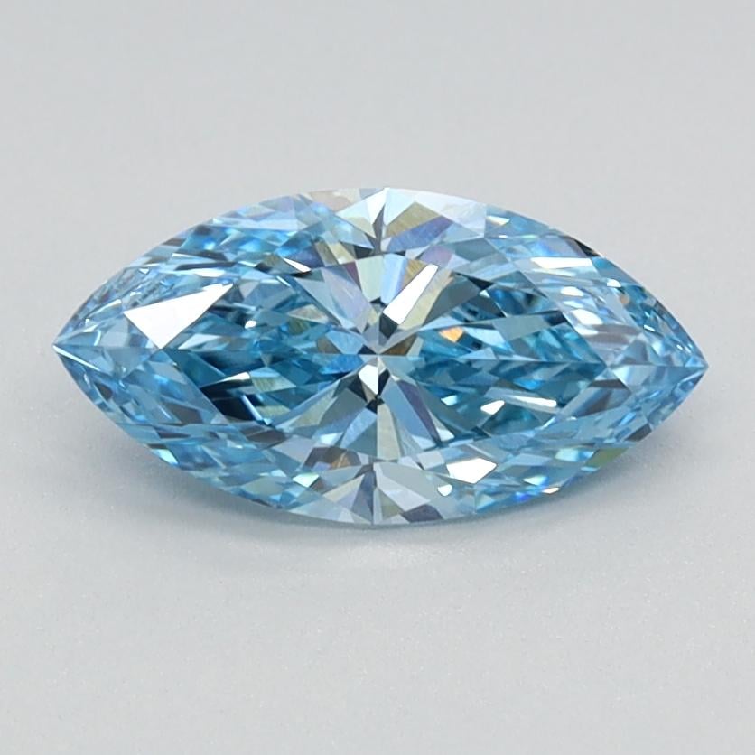 0.78 Ct. Fancy Vivid Blue Marquise Lab Grown Diamond