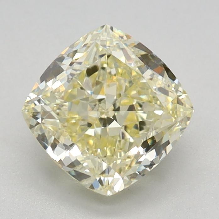 1.11 Ct. Fancy Light Yellow Cushion Lab Grown Diamond