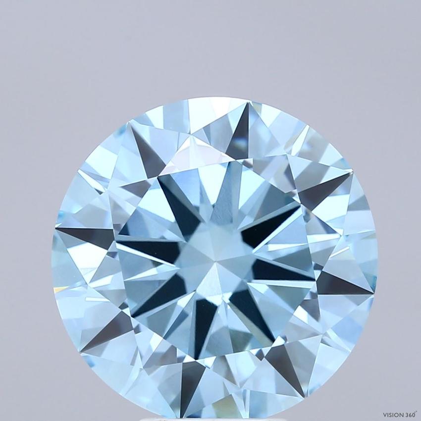 8.00 Ct. Fancy Intense Blue Round Lab Grown Diamond