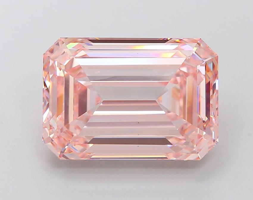 10.04 Ct. Fancy Vivid Pink Emerald Lab Grown Diamond