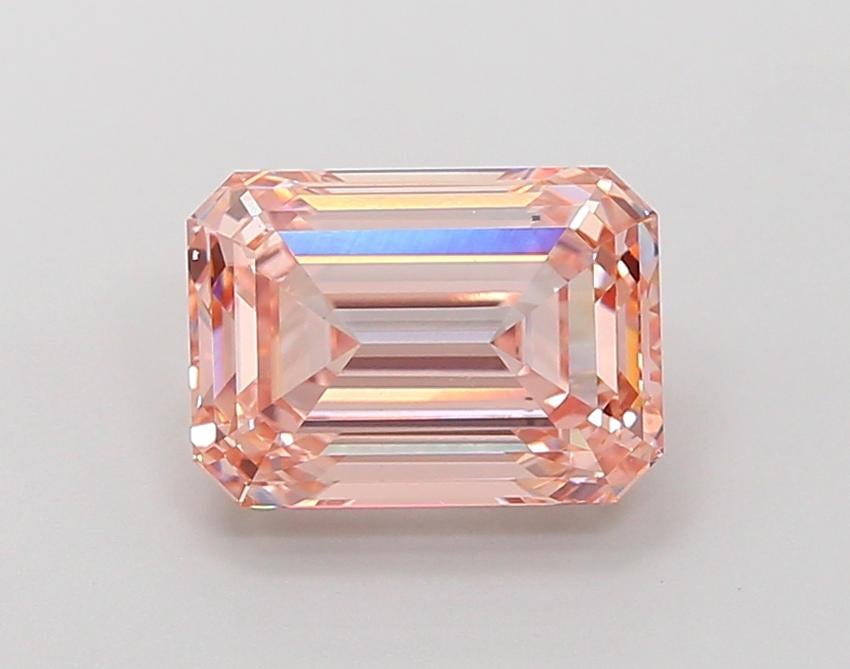 3.04 Ct. Fancy Intense Pink Emerald Lab Grown Diamond