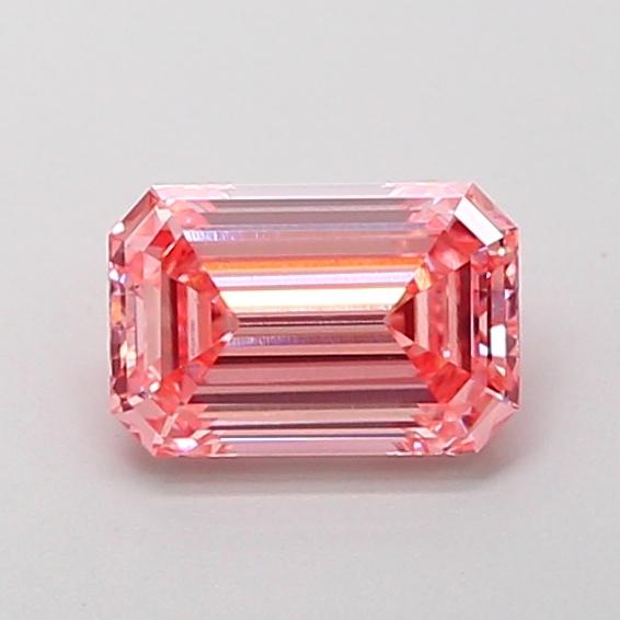 1.12 Ct. Fancy Vivid Pink Emerald Lab Grown Diamond