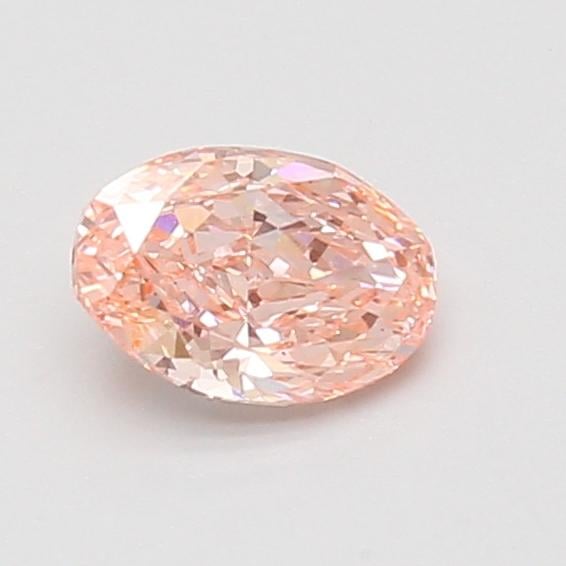 0.62 Ct. Fancy Vivid Pink Oval Lab Grown Diamond