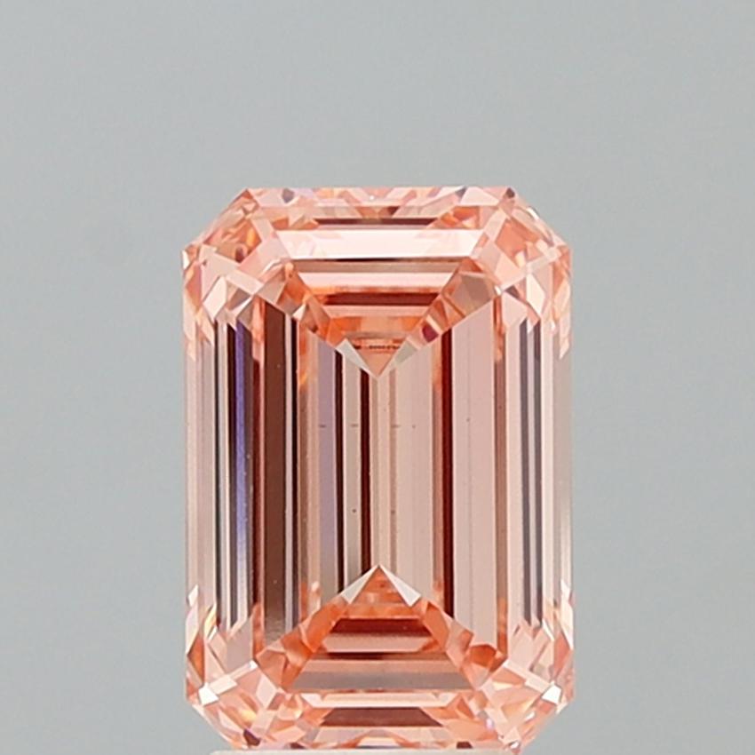 3.92 Ct. Fancy Vivid Pink Emerald Lab Grown Diamond