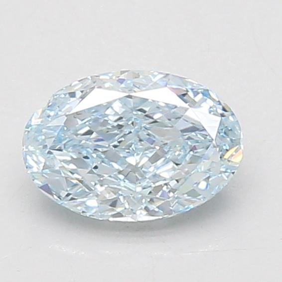 1.01 Ct. Fancy Intense Blue Oval Lab Grown Diamond