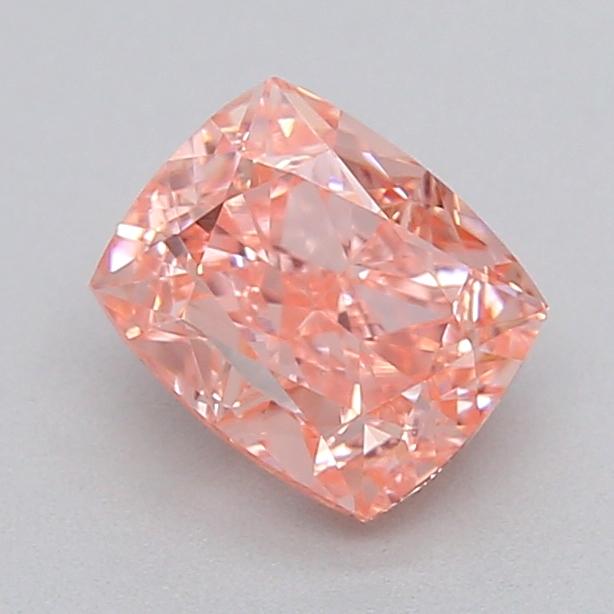 0.54 Ct. Fancy Intense Pink Cushion Lab Grown Diamond