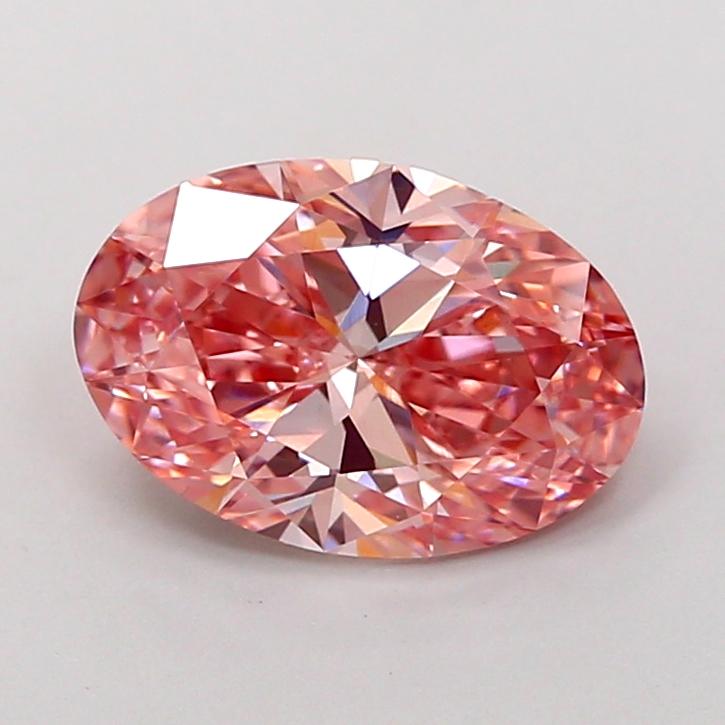 1.83 Ct. Fancy Vivid Pink Oval Lab Grown Diamond