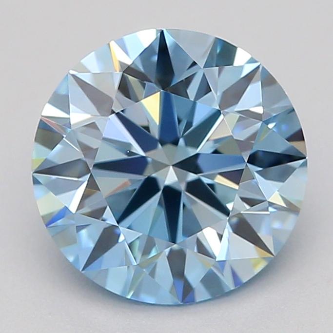 1.04 Ct. Fancy Vivid  Blue Round Lab Grown Diamond