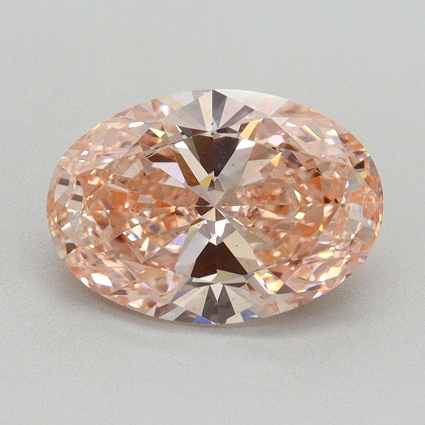 2.04 Ct. Fancy Vivid Pink Oval Lab Grown Diamond