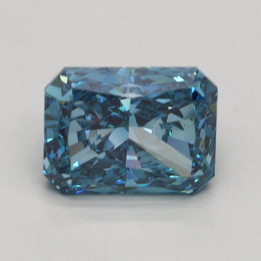1.71 Ct. Fancy Vivid Blue Radiant Lab Grown Diamond