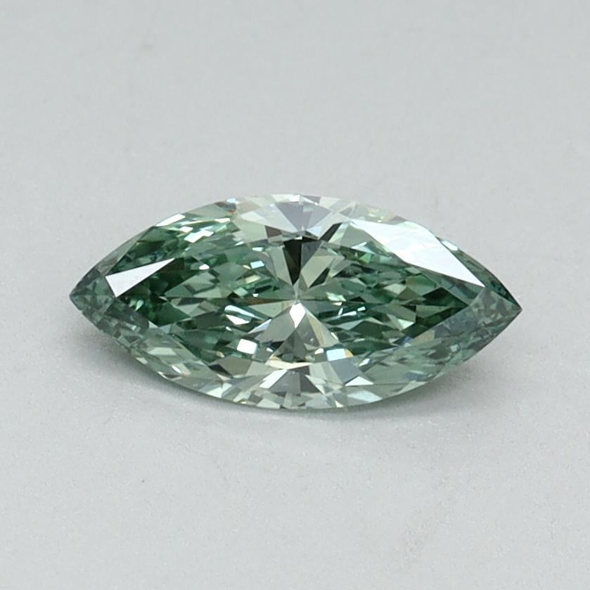 0.35 Ct. Fancy Vivid Green Marquise Lab Grown Diamond