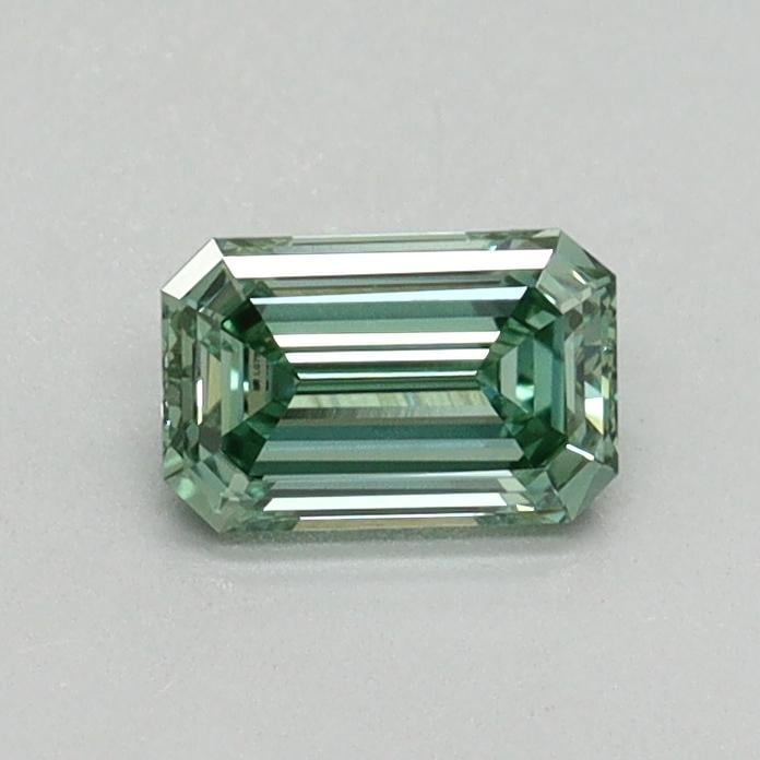 0.45 Ct. Fancy Vivid Green Emerald Lab Grown Diamond