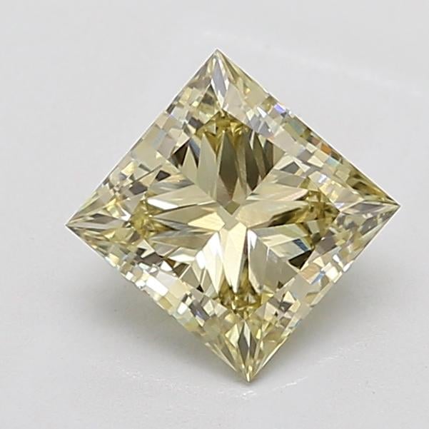 2.05 Ct. Light Yellow Princess Lab Grown Diamond