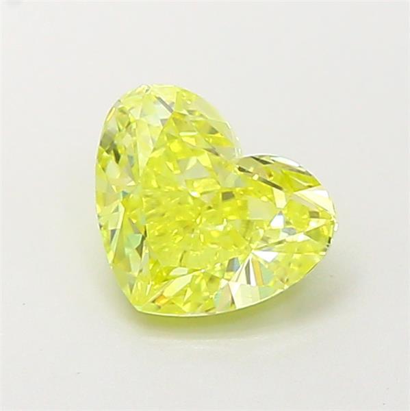 0.87 Ct. Fancy Intense  Yellow Heart Lab Grown Diamond