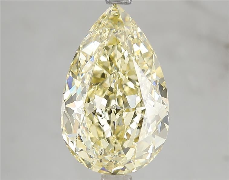 5.06 Ct. Fancy Intense Yellow Pear Lab Grown Diamond