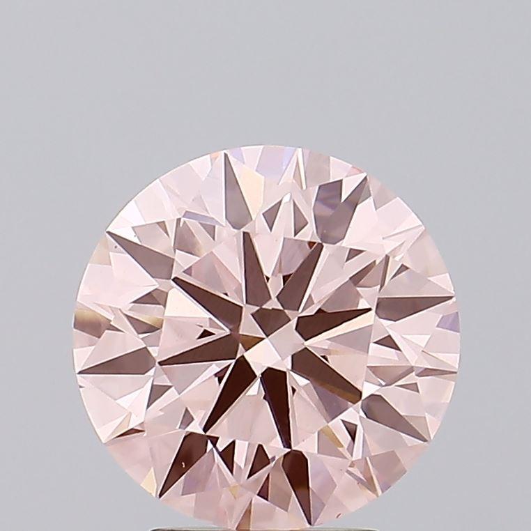 3.20 Ct. Fancy Intense Pink Round Lab Grown Diamond