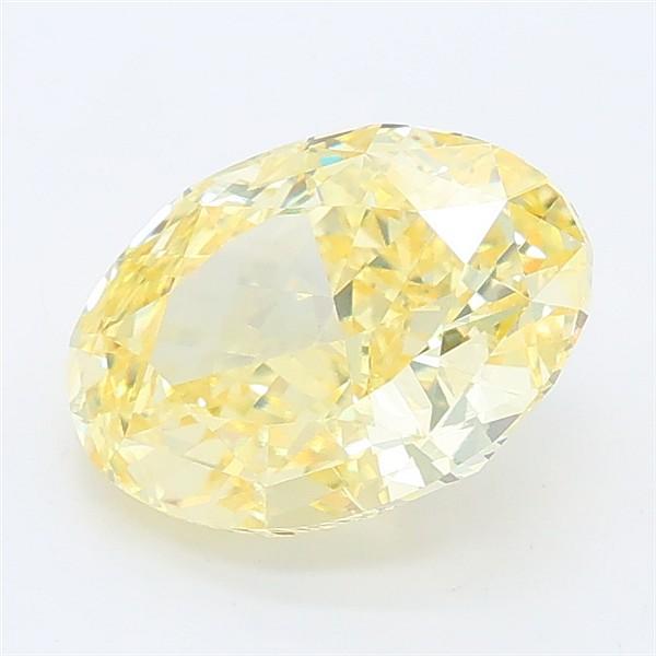2.18 Ct. Fancy Intense Yellow Oval Lab Grown Diamond