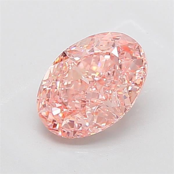 2.51 Ct. Fancy Intense Pink Oval Lab Grown Diamond