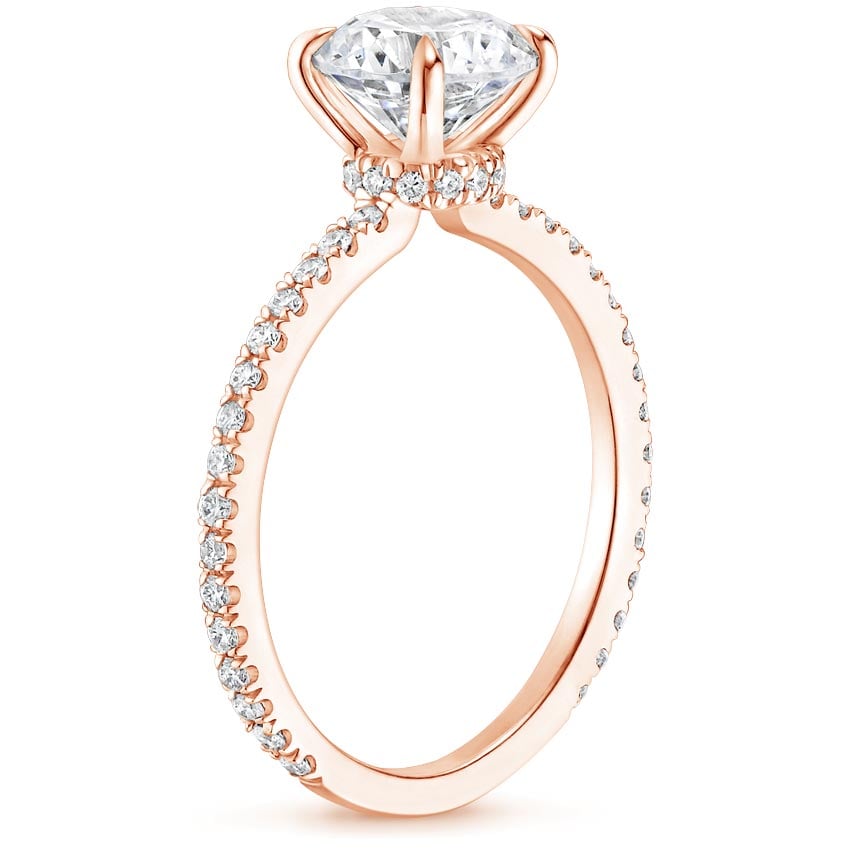 14K Rose Gold Demi Diamond Ring (1/3 ct. tw.), large side view