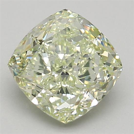 1.20 Ct. Fancy Light Yellow Cushion Lab Grown Diamond