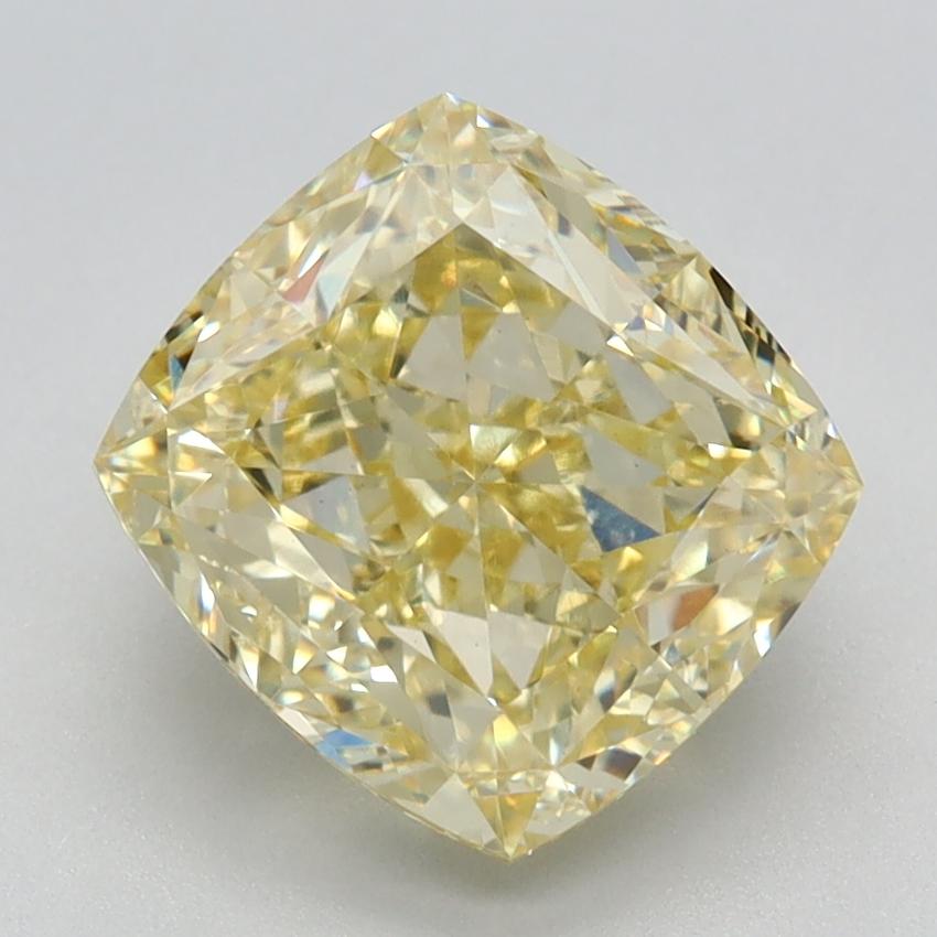 3.04 Ct. Fancy Intense Yellow Cushion Lab Grown Diamond