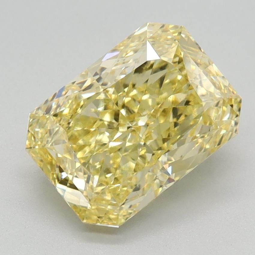 2.10 Ct. Fancy Vivid Yellow Radiant Lab Grown Diamond