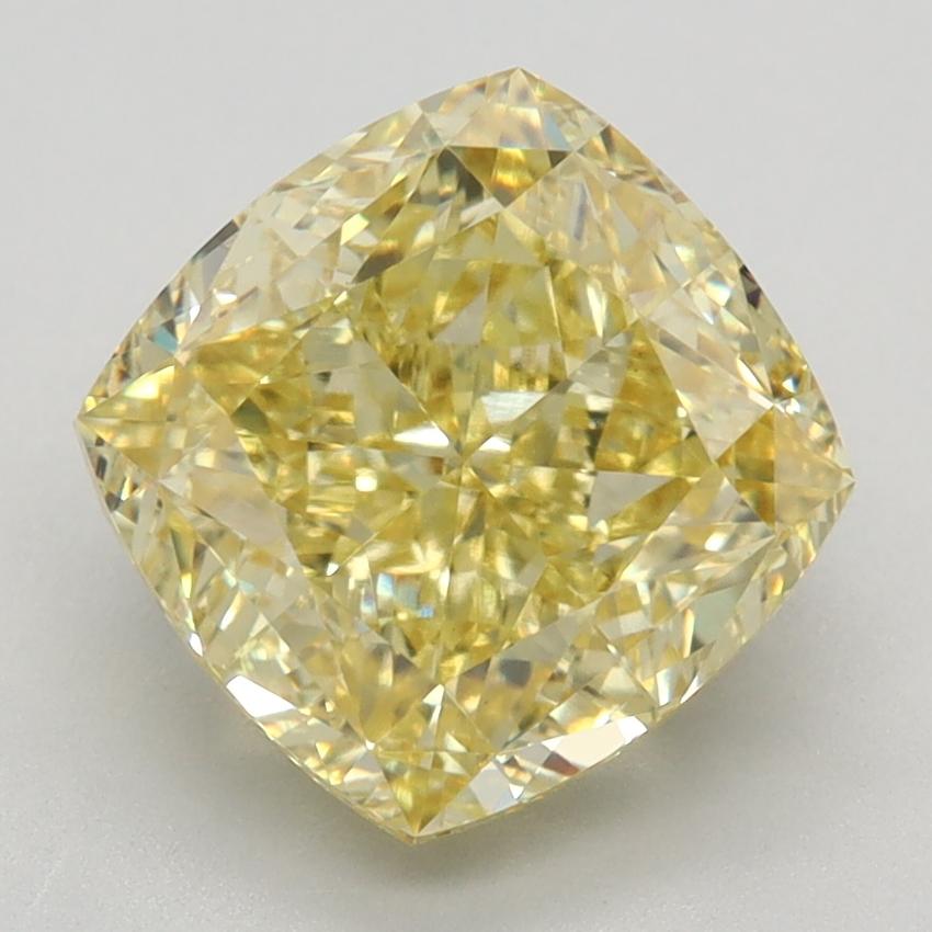 3.55 Ct. Fancy Intense Yellow Cushion Lab Grown Diamond