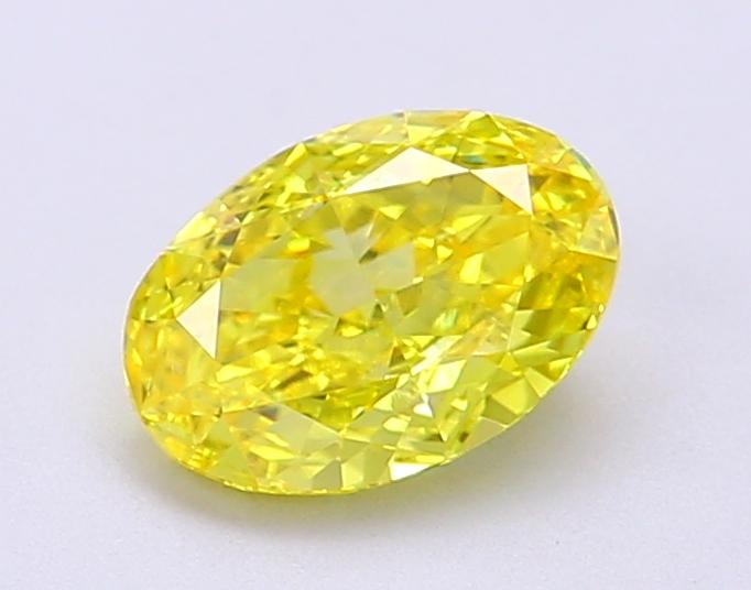 1.18 Ct. Fancy Vivid Yellow Oval Lab Grown Diamond