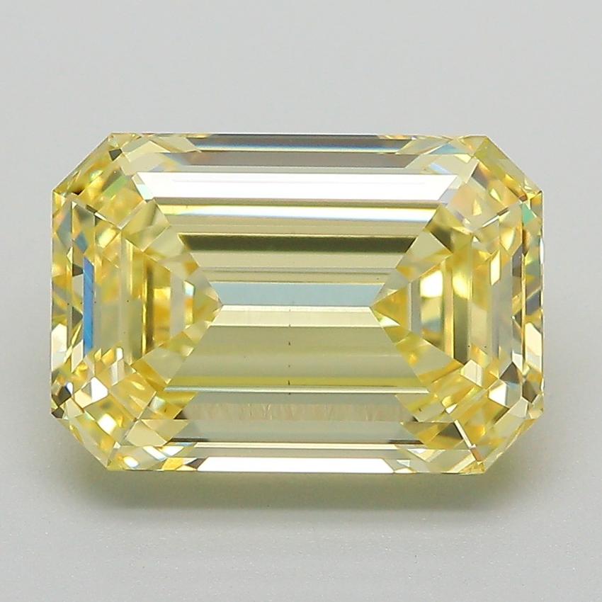 4.73 Ct. Fancy Intense Yellow Emerald Lab Grown Diamond