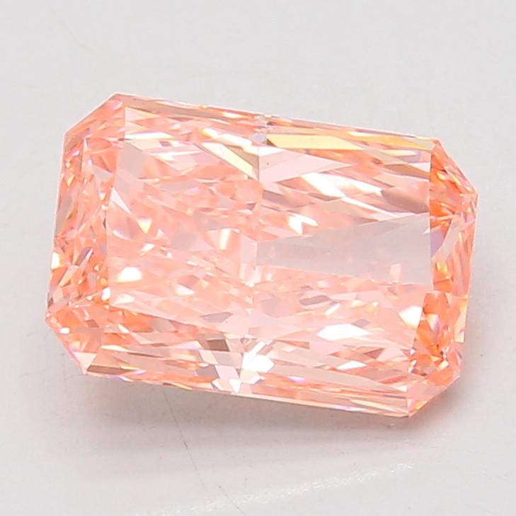 3.09 Ct. Fancy Vivid Pink Radiant Lab Grown Diamond