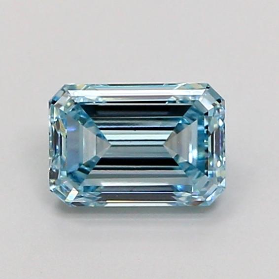 1.02 Ct. Fancy Intense  Blue Emerald Lab Grown Diamond