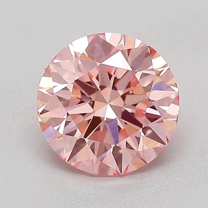 0.65 Ct. Fancy Vivid  Pink Round Lab Grown Diamond