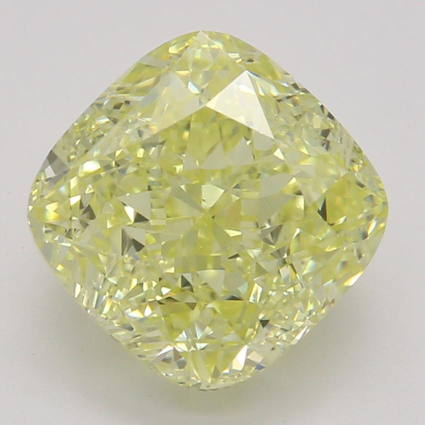 2.53 Ct. Fancy Intense Yellow Cushion Diamond