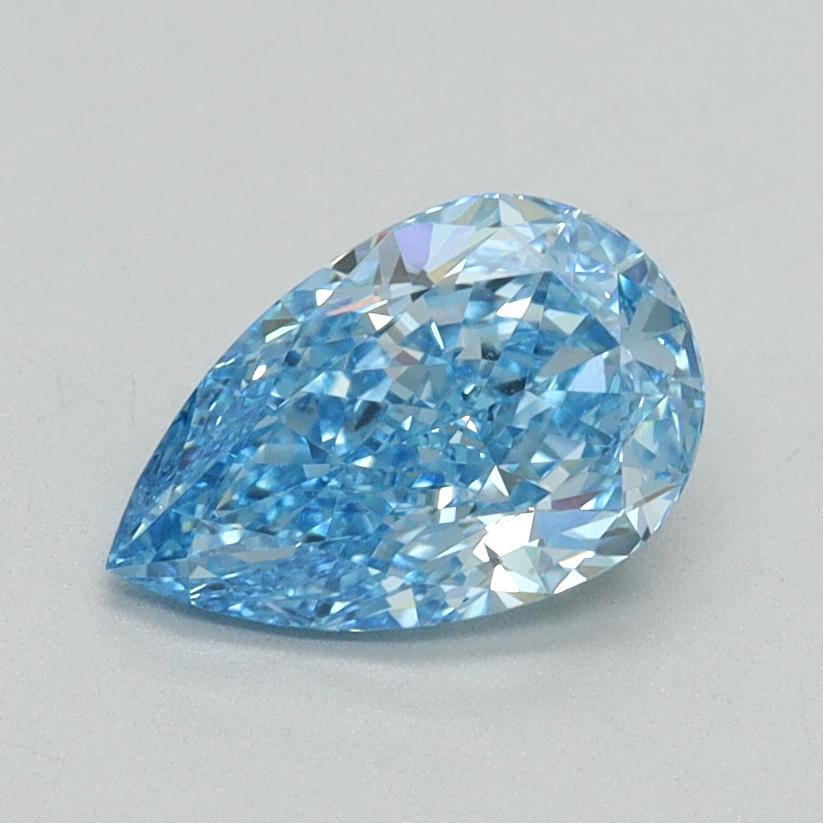 1.03 Ct. Fancy Vivid Blue Pear Lab Grown Diamond