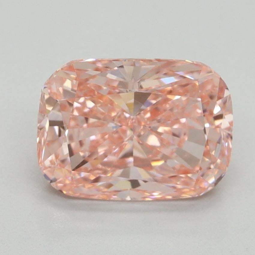 2.25 Ct. Fancy Vivid Pink Cushion Lab Grown Diamond