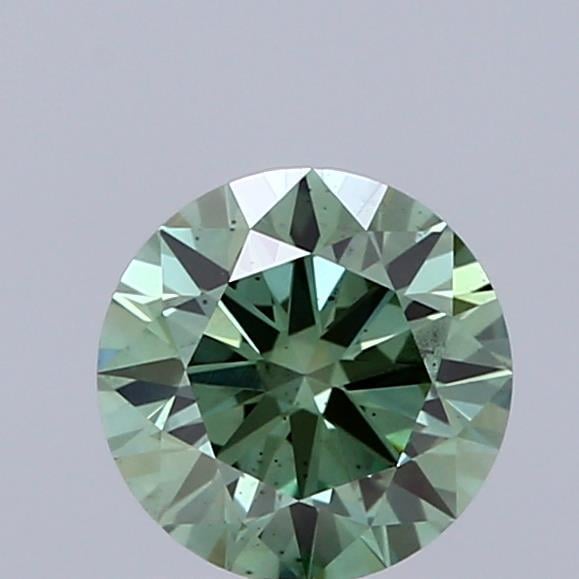 1.00 Ct. Fancy Vivid Green Round Lab Grown Diamond