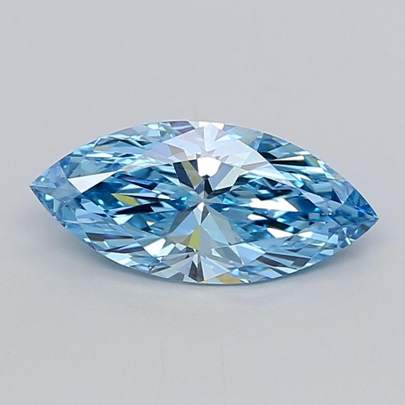 1.56 Ct. Fancy Vivid  Blue Marquise Lab Grown Diamond