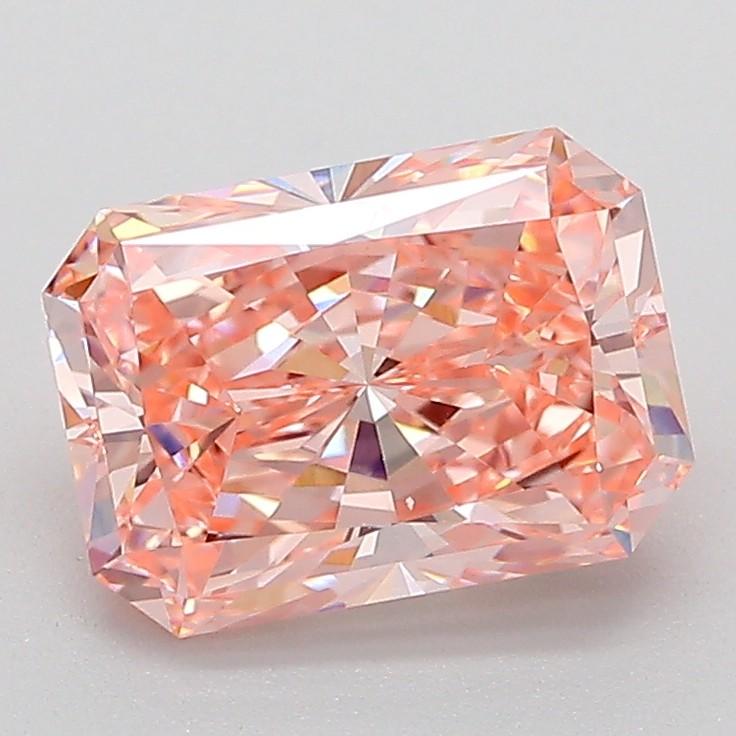 1.98 Ct. Fancy Vivid Pink Radiant Lab Grown Diamond
