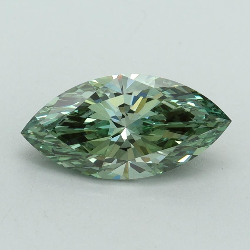 1.50 Ct. Fancy Vivid Green Marquise Lab Grown Diamond