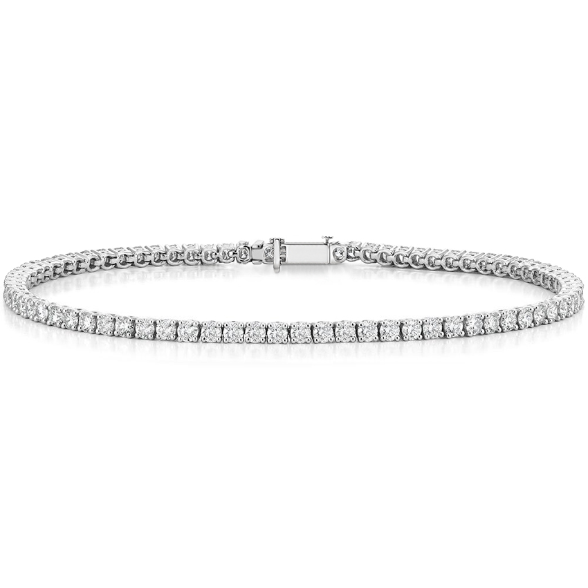 man made diamond tennis bracelet