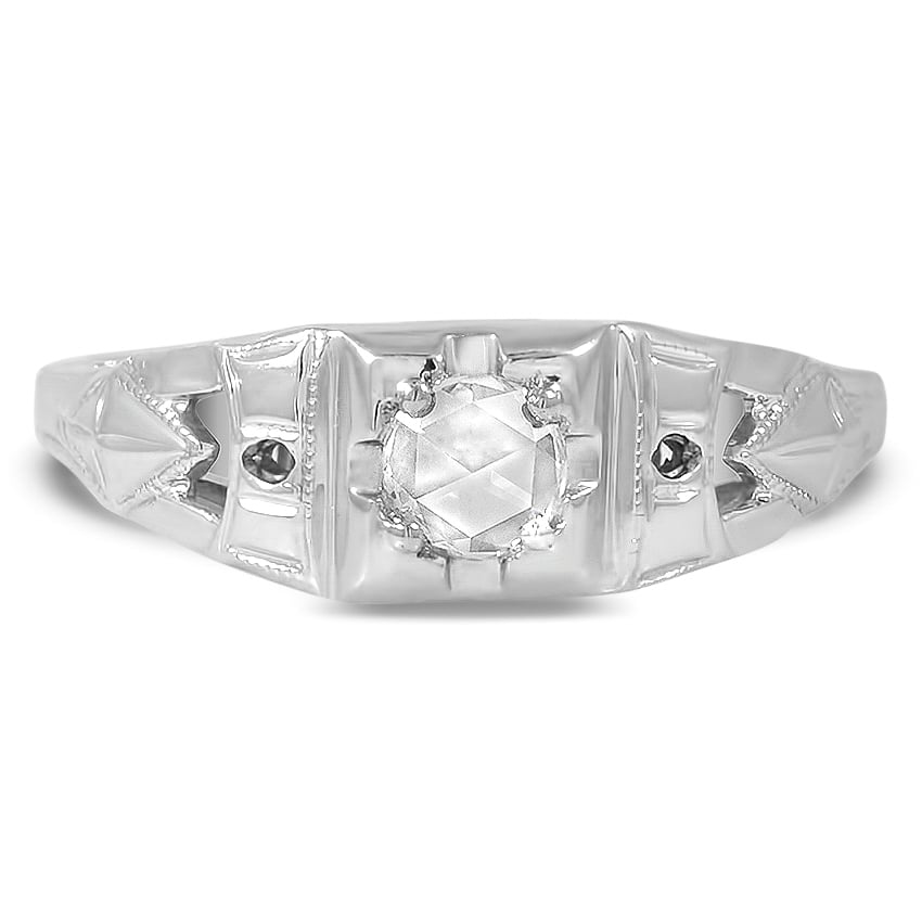 Art Deco Reproduction Diamond Vintage Ring