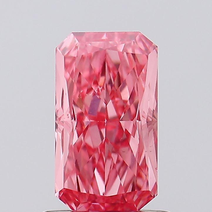 1.04 Ct. Fancy Vivid Pink Radiant Lab Grown Diamond