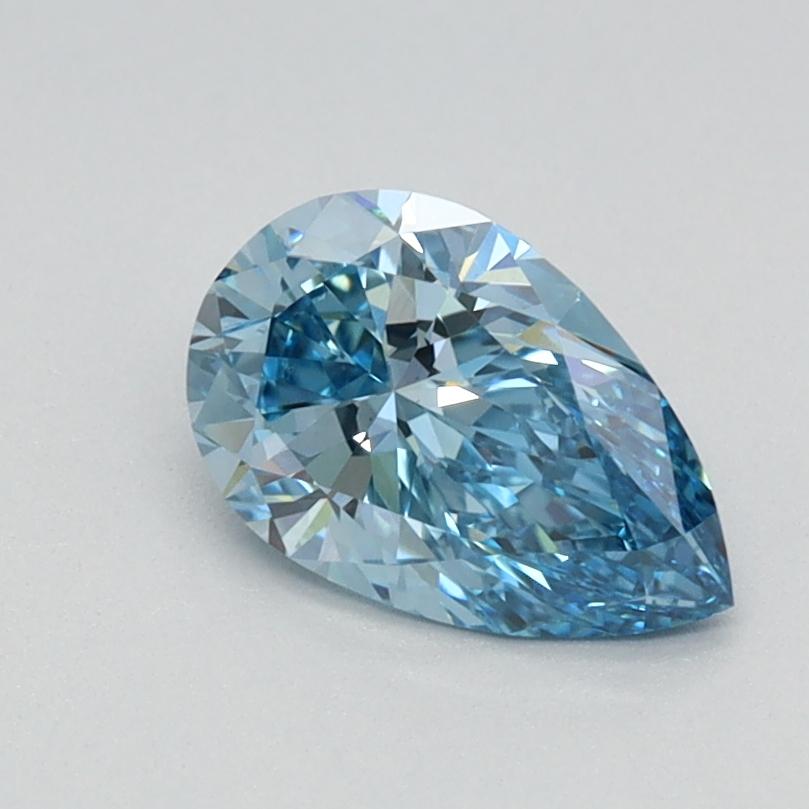0.73 Ct. Fancy Vivid Blue Pear Lab Grown Diamond