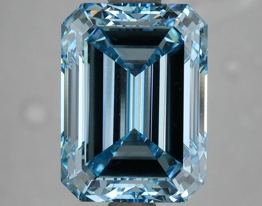 5.16 Ct. Fancy Intense Blue Emerald Lab Grown Diamond