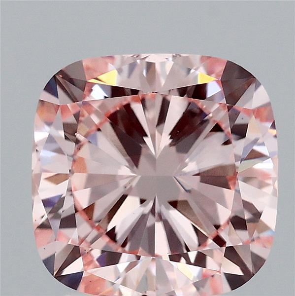 3.00 Ct. Fancy Intense Pink Cushion Lab Grown Diamond
