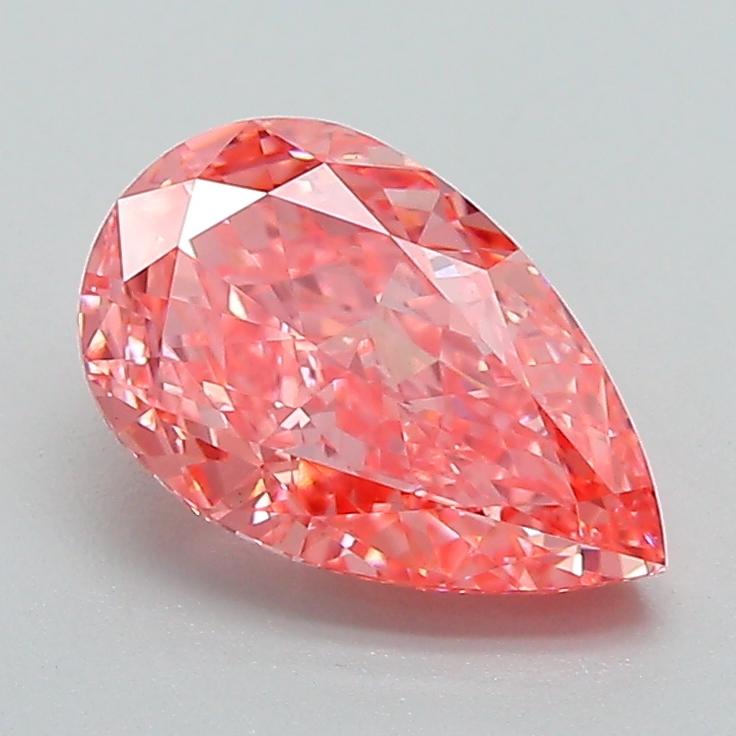 1.51 Ct. Fancy Vivid Pink Pear Lab Grown Diamond